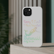 DistinctInk ToughCase for Apple iPhone, Compatible with MagSafe Charging - Sorry I Have Important Mermaids Stuff