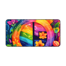 DistinctInk Desk Mat with The Road to Fulfillment Design for LGBTQ+ Pride