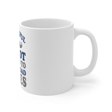 DistinctInk Glossy White Coffee / Tea Mug - Be Careful Not Afraid to Use Dad Jokes