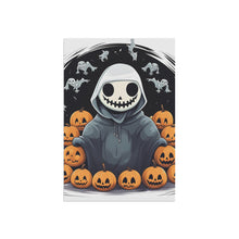 DistinctInk Garden & House Banner / Flag with Skeleton Ghost and Pumpkin Design for Halloween