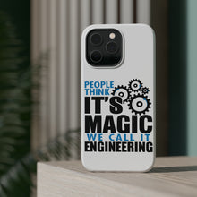 DistinctInk ToughCase for Apple iPhone, Compatible with MagSafe Charging - People Think It's Magic It's Engineering