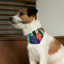 DistinctInk Adjustable Pet Banana Collar with Living Life to the Fullest Design for Halloween LGBTQ+ Pride