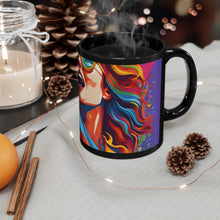 DistinctInk Black Coffee Mug - Addictive Adventure Story for LGBTQ+ Pride