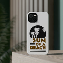DistinctInk ToughCase for Apple iPhone, Compatible with MagSafe Charging - Sun of a Beach