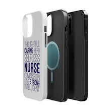 DistinctInk ToughCase for Apple iPhone, Compatible with MagSafe Charging - Thoughtful Caring Hero Selfless Nurse