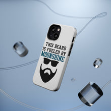 DistinctInk ToughCase for Apple iPhone, Compatible with MagSafe Charging - This Beard is Fueled by Moonshine