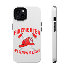 DistinctInk ToughCase for Apple iPhone, Compatible with MagSafe Charging - Firefighter - Always Ready
