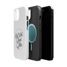 DistinctInk ToughCase for Apple iPhone, Compatible with MagSafe Charging - Eat Well, Travel Often