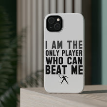 DistinctInk ToughCase for Apple iPhone, Compatible with MagSafe Charging - I Am The Only Player Who Can Beat Me Tennis
