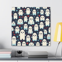 DistinctInk Canvas Wall Art with Skelephants and Ghostly Ghouls for Halloween