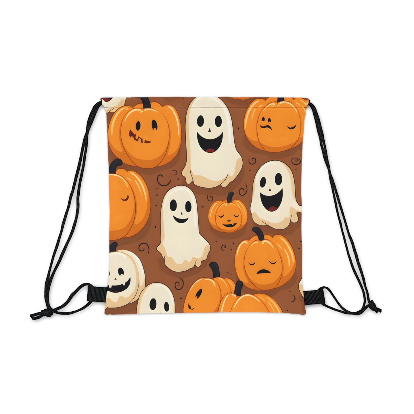 DistinctInk Drawstring Bag Backpack with 