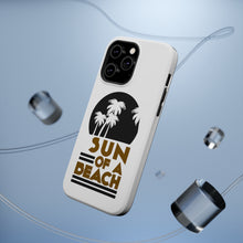 DistinctInk ToughCase for Apple iPhone, Compatible with MagSafe Charging - Sun of a Beach