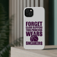 DistinctInk ToughCase for Apple iPhone, Compatible with MagSafe Charging - Forget Glass Slippers Princess Wears Sneakers