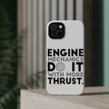 DistinctInk ToughCase for Apple iPhone, Compatible with MagSafe Charging - Engine Mechanics Do It With More Thrust