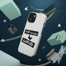 DistinctInk ToughCase for Apple iPhone, Compatible with MagSafe Charging - Anti-Social Butterfly