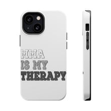 DistinctInk ToughCase for Apple iPhone, Compatible with MagSafe Charging - MMA Is My Therapy