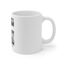 DistinctInk Glossy White Coffee / Tea Mug - Baseball Season Scream at my TV