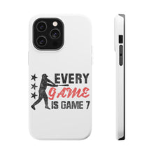 DistinctInk ToughCase for Apple iPhone, Compatible with MagSafe Charging - Baseball Every Game is Game 7