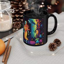 DistinctInk Black Coffee Mug - The Enduring Beauty of Writing for Halloween LGBTQ+ Pride