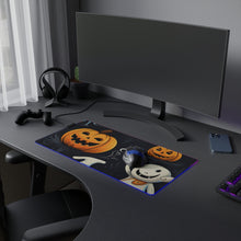 DistinctInk LED Gaming Mouse Pad with The Halloween Spell Design for Halloween