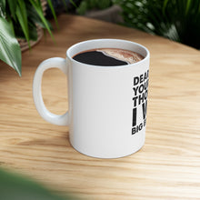 DistinctInk Glossy White Coffee / Tea Mug - Dear NASA, Your Mom Thought I Was Big Enough Pluto