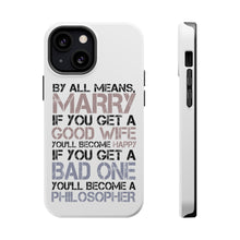 DistinctInk ToughCase for Apple iPhone, Compatible with MagSafe Charging - Marry - Good Wife Become Happy