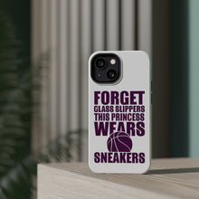 DistinctInk ToughCase for Apple iPhone, Compatible with MagSafe Charging - Forget Glass Slippers Princess Wears Sneakers
