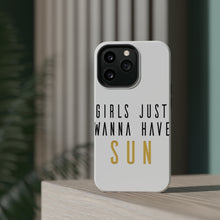DistinctInk ToughCase for Apple iPhone, Compatible with MagSafe Charging - Girls Just Wanna Have Sun