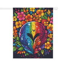 DistinctInk Garden & House Banner Flag with A World of Possibilities Design for LGBTQ+ Pride