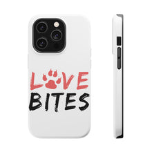 DistinctInk ToughCase for Apple iPhone, Compatible with MagSafe Charging - Love Bits - Dog Paw