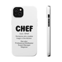DistinctInk ToughCase for Apple iPhone, Compatible with MagSafe Charging - Chef Definition - Magic in the Kitchen