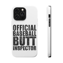 DistinctInk ToughCase for Apple iPhone, Compatible with MagSafe Charging - Official Baseball Butt Inspector