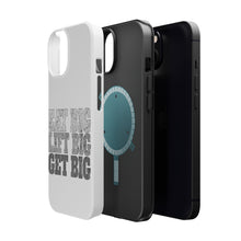 DistinctInk ToughCase for Apple iPhone, Compatible with MagSafe Charging - Eat Big Lift Big Get Big