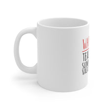 DistinctInk Glossy White Coffee / Tea Mug - Watch Out Teacher on Summer Vacation