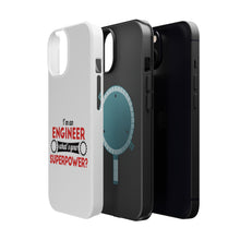 DistinctInk ToughCase for Apple iPhone, Compatible with MagSafe Charging - I'm an Engineer What's Your Superpower