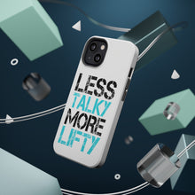 DistinctInk ToughCase for Apple iPhone, Compatible with MagSafe Charging - Less Talky More Lifty