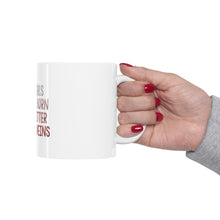 DistinctInk Glossy White Coffee / Tea Mug - Some Girls Are Just Born with Glitter in Their Veins
