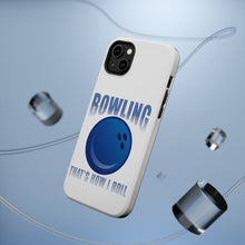 DistinctInk ToughCase for Apple iPhone, Compatible with MagSafe Charging - Bowling That's How I Roll