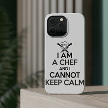 DistinctInk ToughCase for Apple iPhone, Compatible with MagSafe Charging - I Am the Chef Cannot Keep Calm