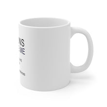 DistinctInk Glossy White Coffee / Tea Mug - Reasons To Date Me: No One Will Steal Me