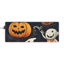 DistinctInk LED Gaming Mouse Pad with The Halloween Spell Design for Halloween