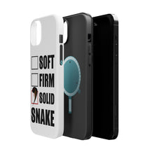 DistinctInk ToughCase for Apple iPhone, Compatible with MagSafe Charging - Soft Firm Solid Snake