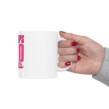 DistinctInk Glossy White Coffee / Tea Mug - Pushups and Pearls