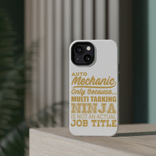 DistinctInk ToughCase for Apple iPhone, Compatible with MagSafe Charging - Auto Mechanic Multi Tasking Ninja