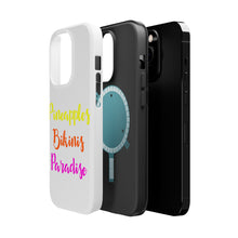 DistinctInk ToughCase for Apple iPhone, Compatible with MagSafe Charging - Pineapples Bikinis Paradise