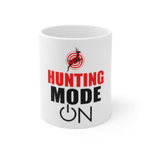 DistinctInk Glossy White Coffee / Tea Mug - Hunting Mode - ON