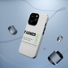 DistinctInk ToughCase for Apple iPhone, Compatible with MagSafe Charging - Farmer Definition - Few Who Feeds Many