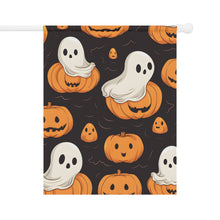 DistinctInk Garden & House Banner / Flag with Haunted Skeleton Pumpkin Patch Design for Halloween