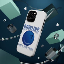 DistinctInk ToughCase for Apple iPhone, Compatible with MagSafe Charging - Bowling That's How I Roll