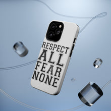 DistinctInk ToughCase for Apple iPhone, Compatible with MagSafe Charging - Respect All Fear None